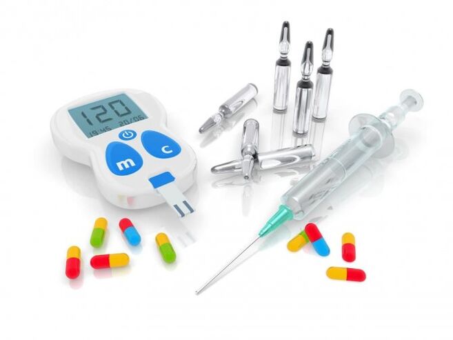 Diabetesa tratatzeko hainbat droga
